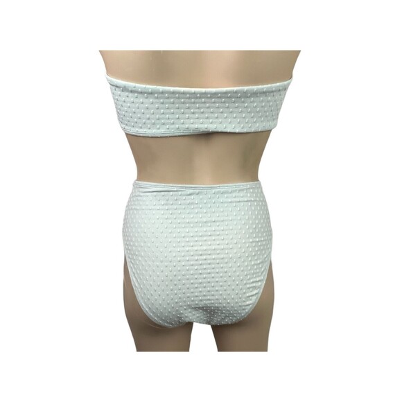 Cabana del Sol 2-Piece Strapless Bandeau Bikini Women's Size L Green - Picture 2 of 8